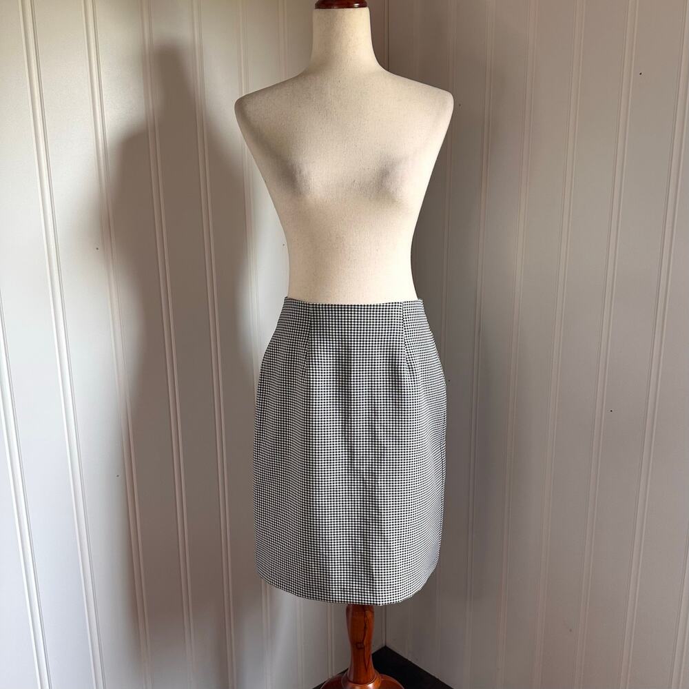 Vintage 90s/Y2K Academia Gingham Mini Skirt 8